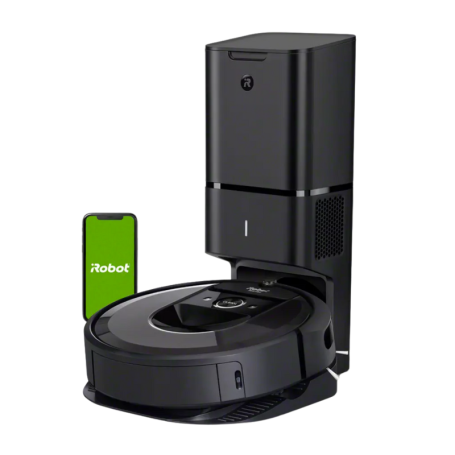 Aspirateur Robot iRobot Roomba i7 + (i7558) Noir - Occasion avec Boîte et Accessoires